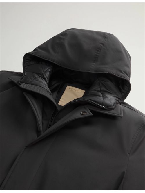 STRETCH 2IN1 CARCOAT WOOLRICH | CFWOOU0928MRUT3339100 BLACK